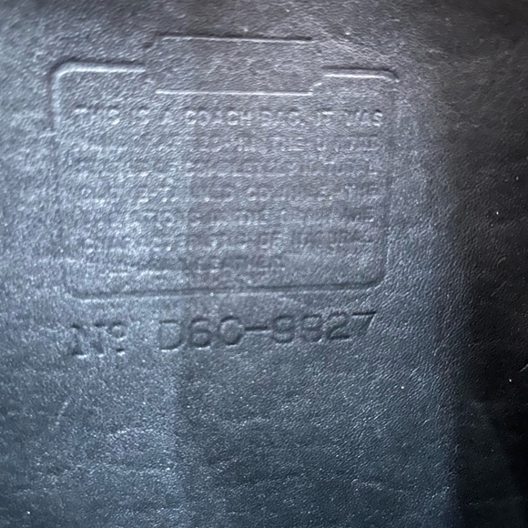 Vintage COACH Willis Bag, Black No. 9927 - Picture 14 of 16